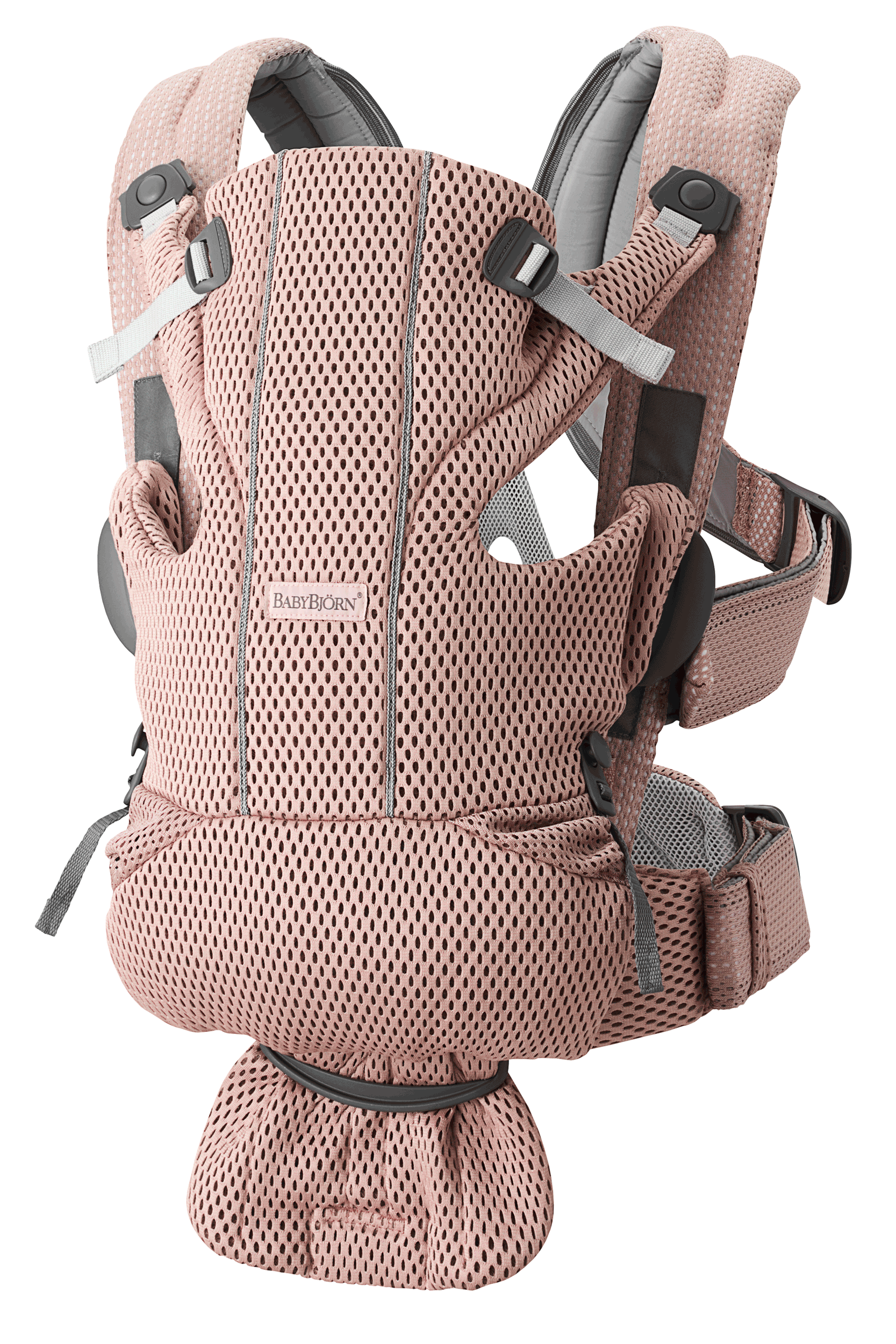 Baby Carrier Free in Dusty pink airy 3D Mesh - BabyBjörn