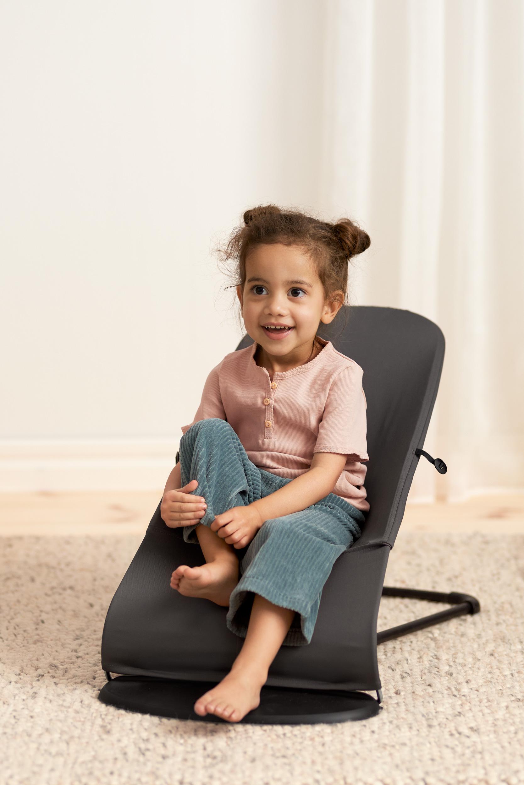 Bouncer Balance Soft in Dark gray Woven/Jersey Tri-Fabric - BabyBjörn